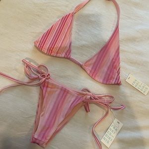 NWT Frankie’s velvet bikini set